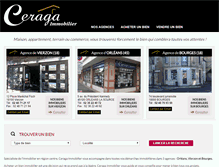 Tablet Screenshot of ceraga-immobilier.com